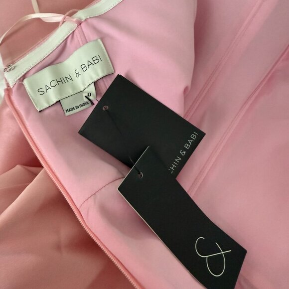Sachin & Babi Levent Dress Rose Pink twill Midi Dress Pink Size 0 - Picture 9 of 16